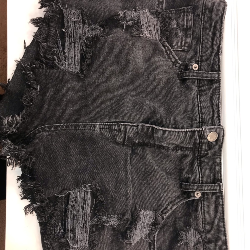 Denim Ripped Shorts